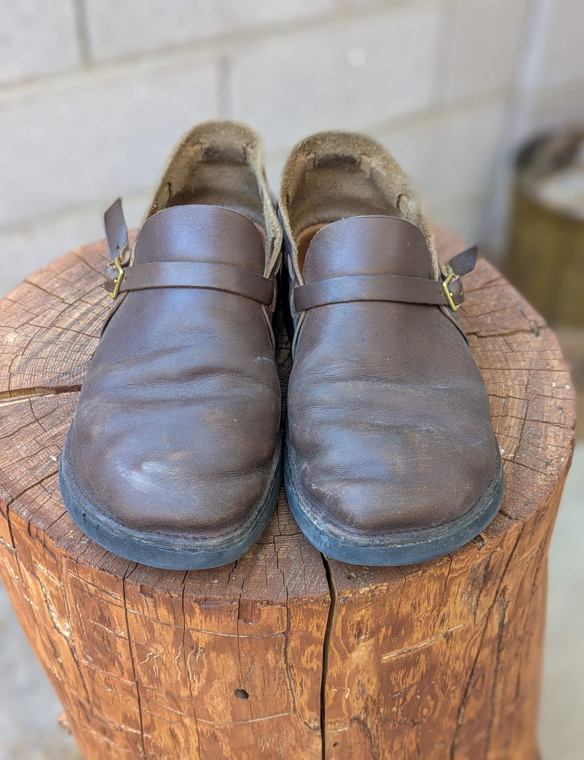 Photo by prospect_joe on March 2, 2025 of the Aurora Shoe Co. Middle English in Horween Olive Chromexcel.