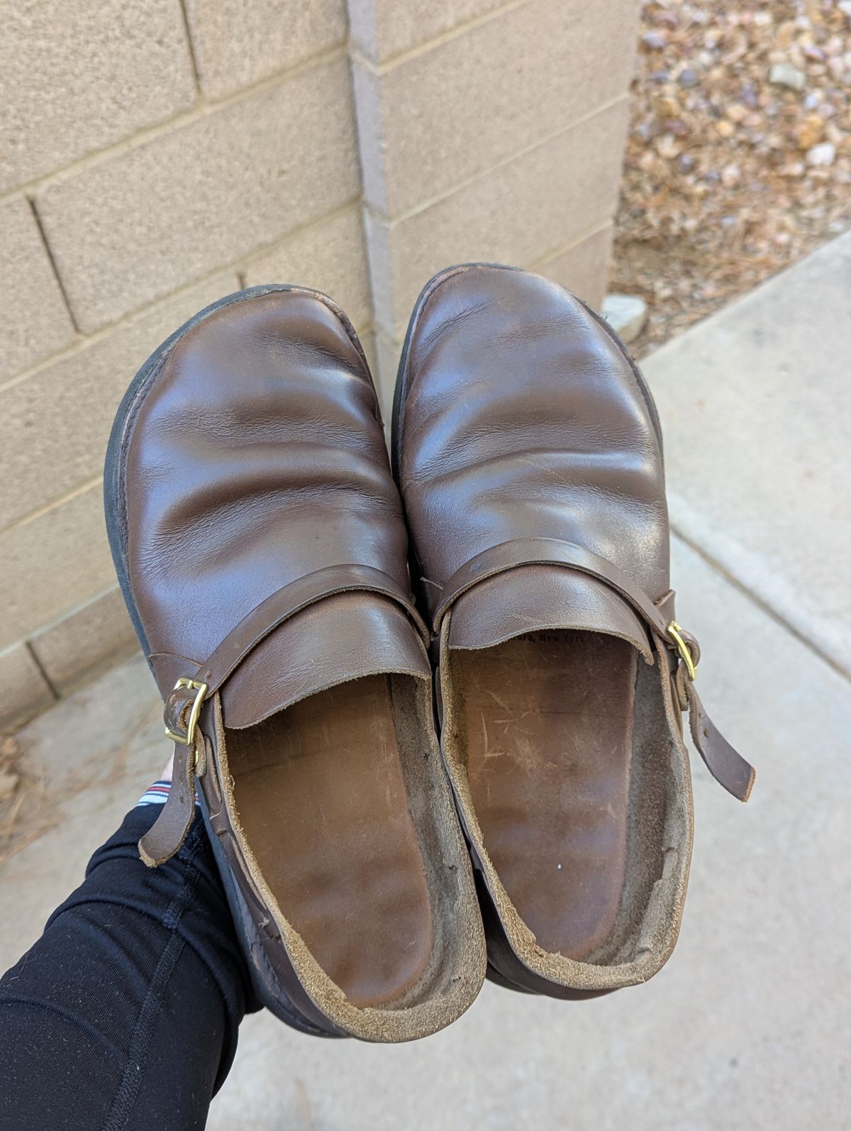 Photo by prospect_joe on March 9, 2025 of the Aurora Shoe Co. Middle English in Horween Olive Chromexcel.