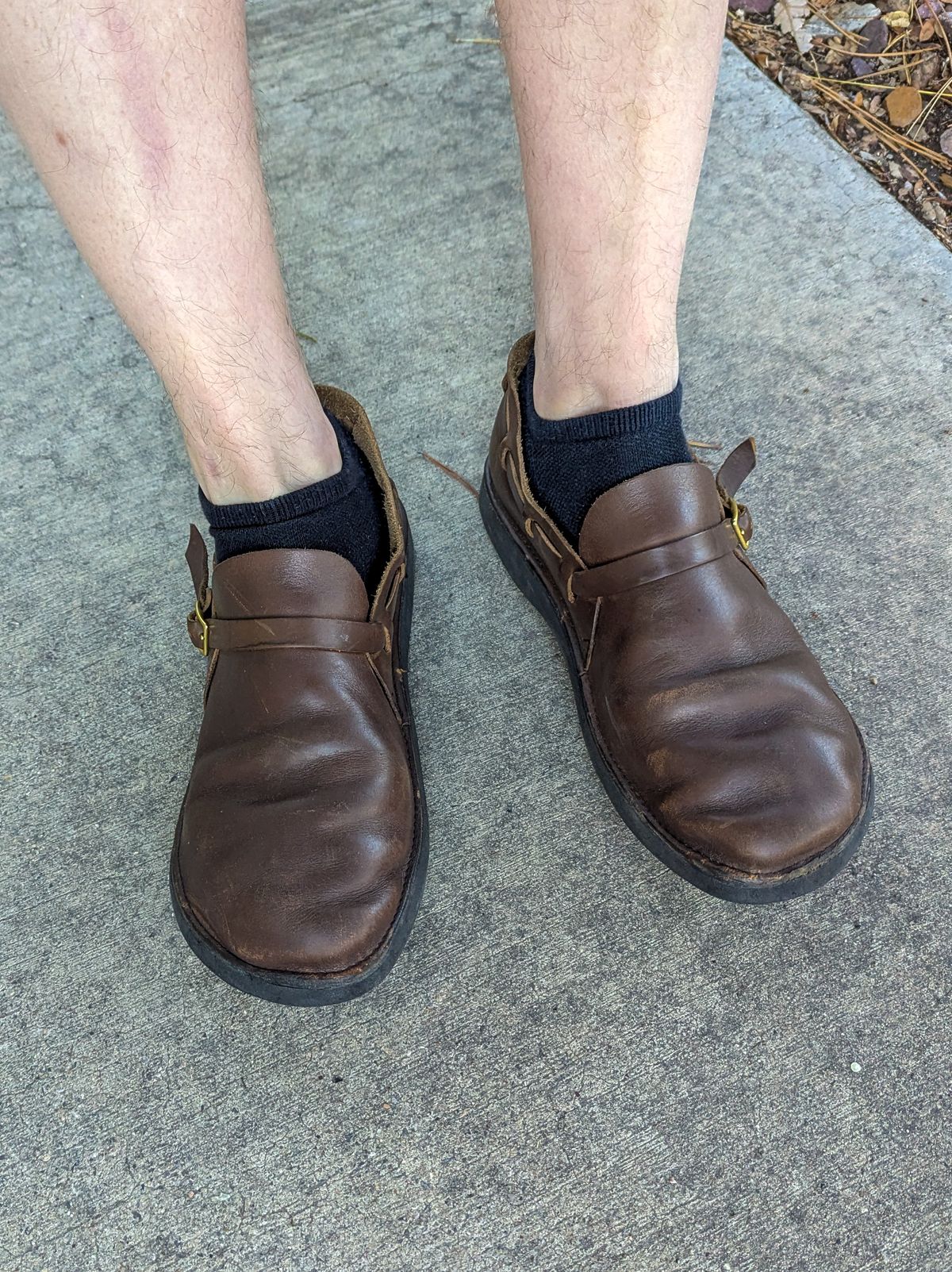 Photo by prospect_joe on March 16, 2025 of the Aurora Shoe Co. Middle English in Horween Olive Chromexcel.