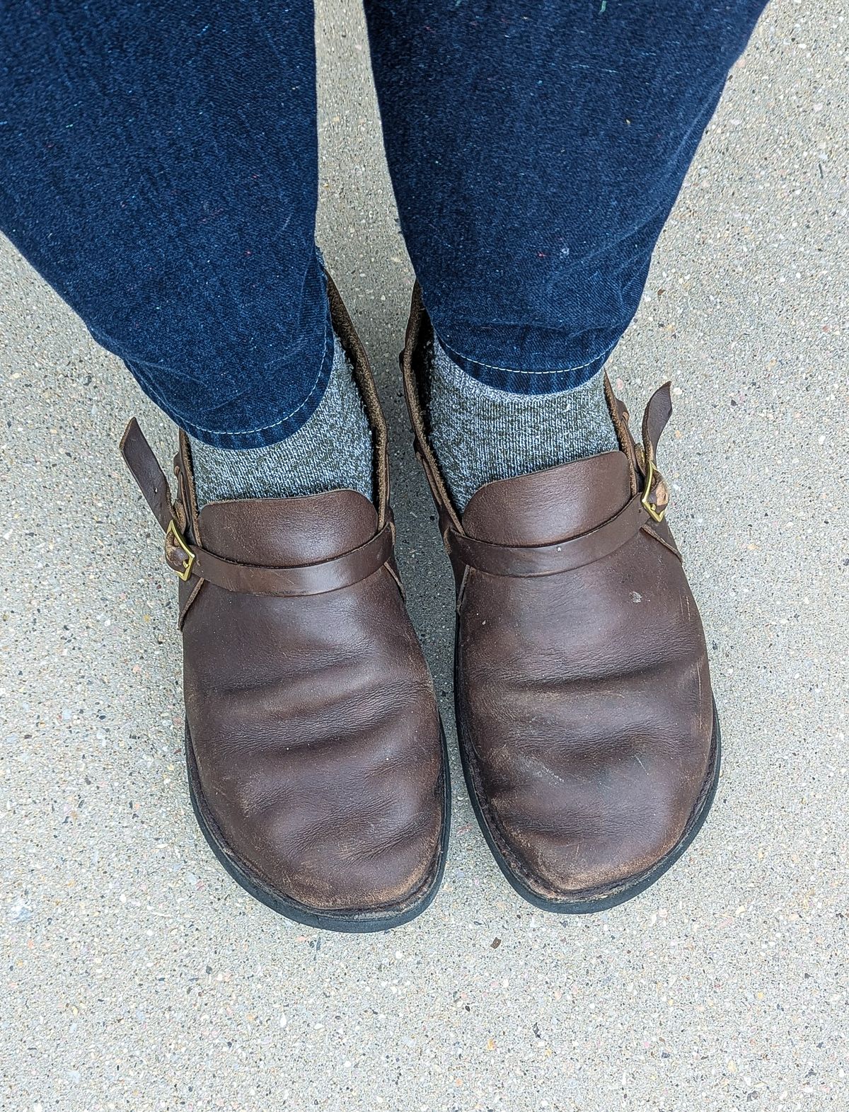 Photo by prospect_joe on May 23, 2025 of the Aurora Shoe Co. Middle English in Horween Olive Chromexcel.