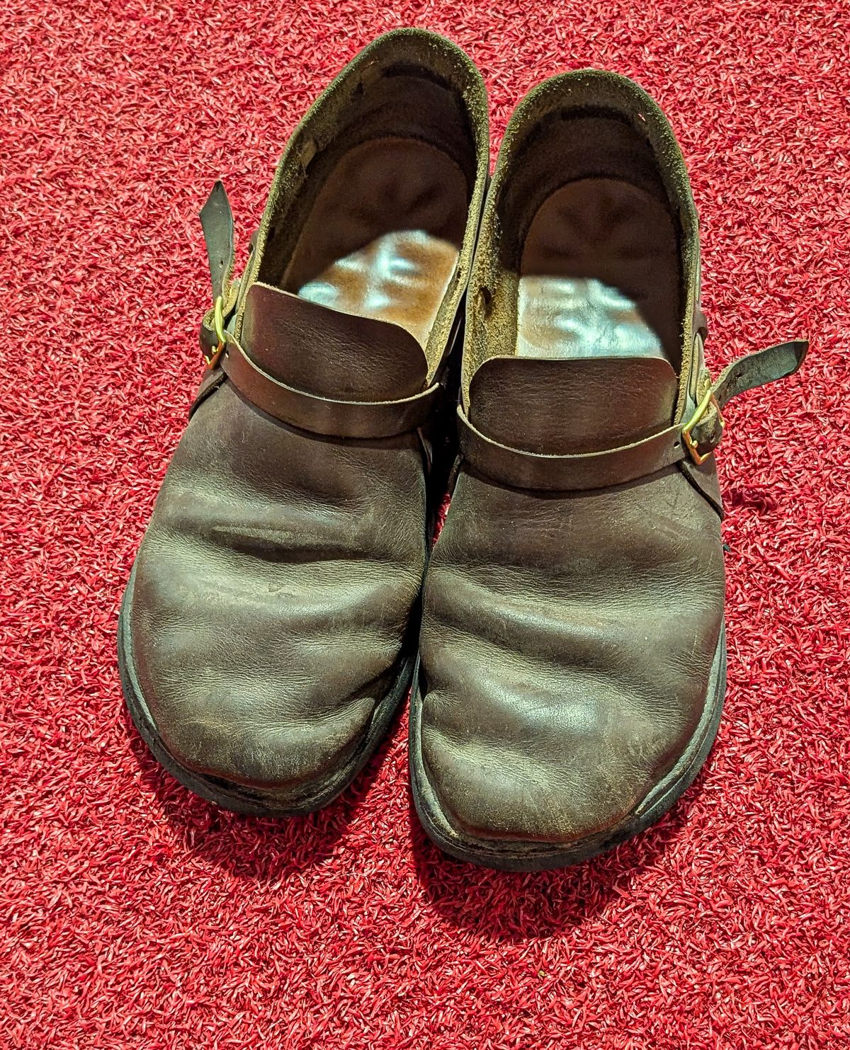 Photo by prospect_joe on August 24, 2025 of the Aurora Shoe Co. Middle English in Horween Olive Chromexcel.