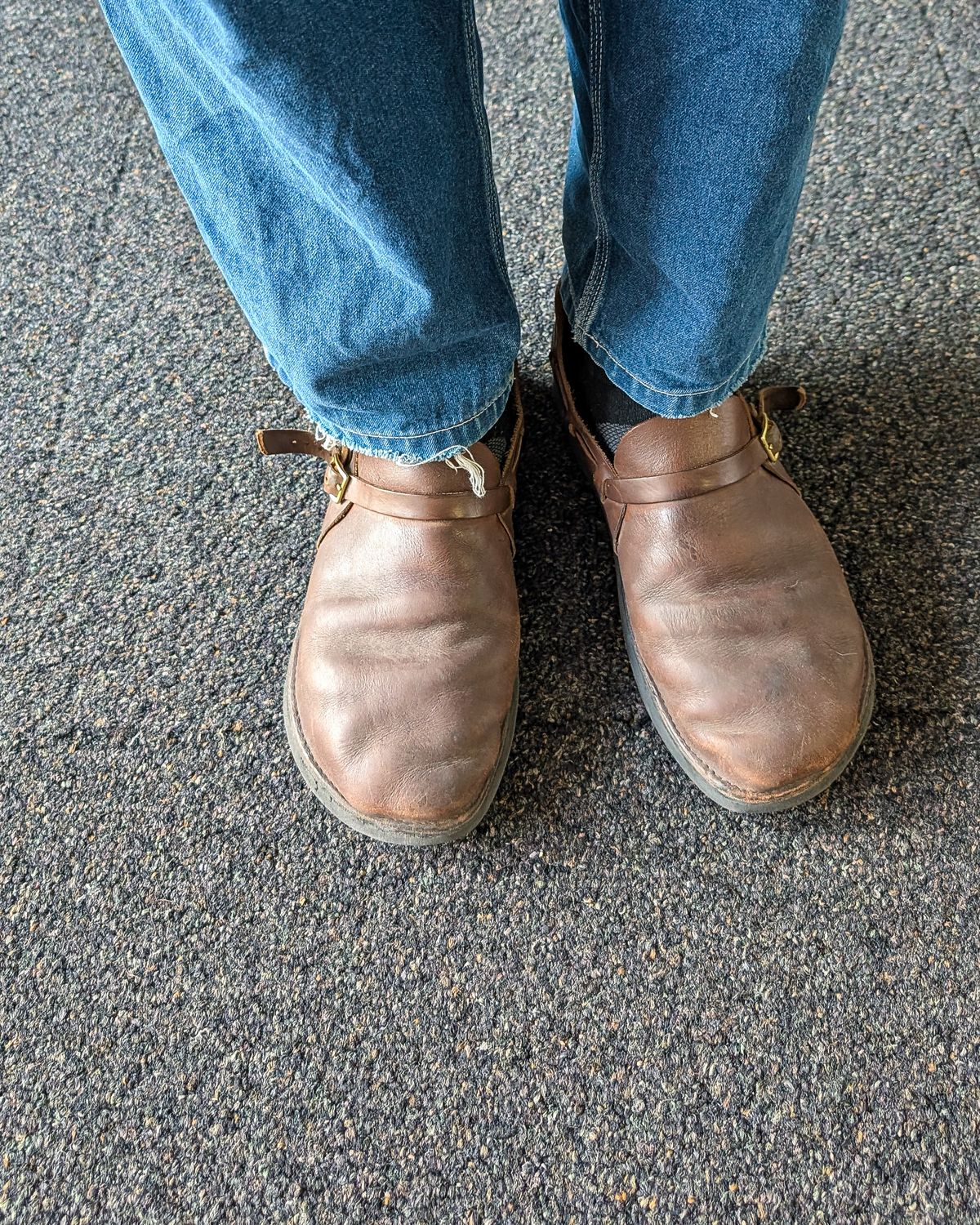 Photo by prospect_joe on May 22, 2026 of the Aurora Shoe Co. Middle English in Horween Olive Chromexcel.