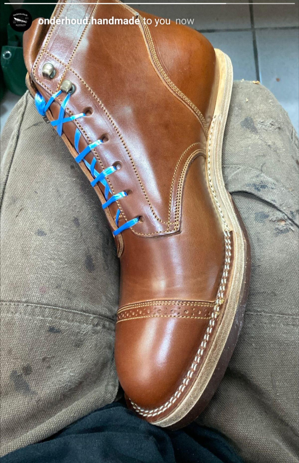 Photo by prospect_joe on April 16, 2025 of the Onderhoud SVC03 Service Boot in Maryam Toscanello TPR Horsebutt.