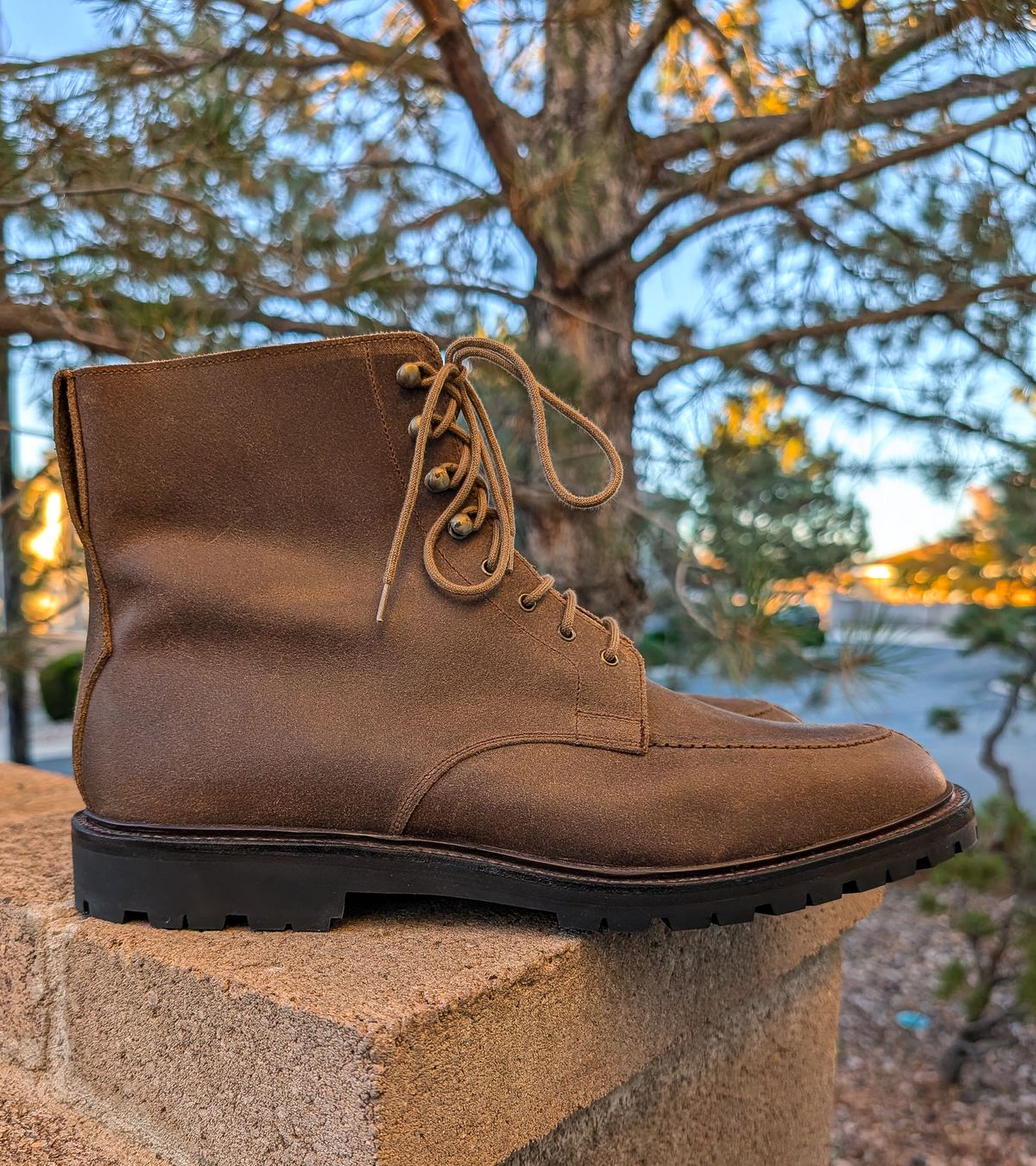 Photo by prospect_joe on November 2, 2025 of the Crockett & Jones Shannon in Crockett & Jones / Natural Rough Out Suede.