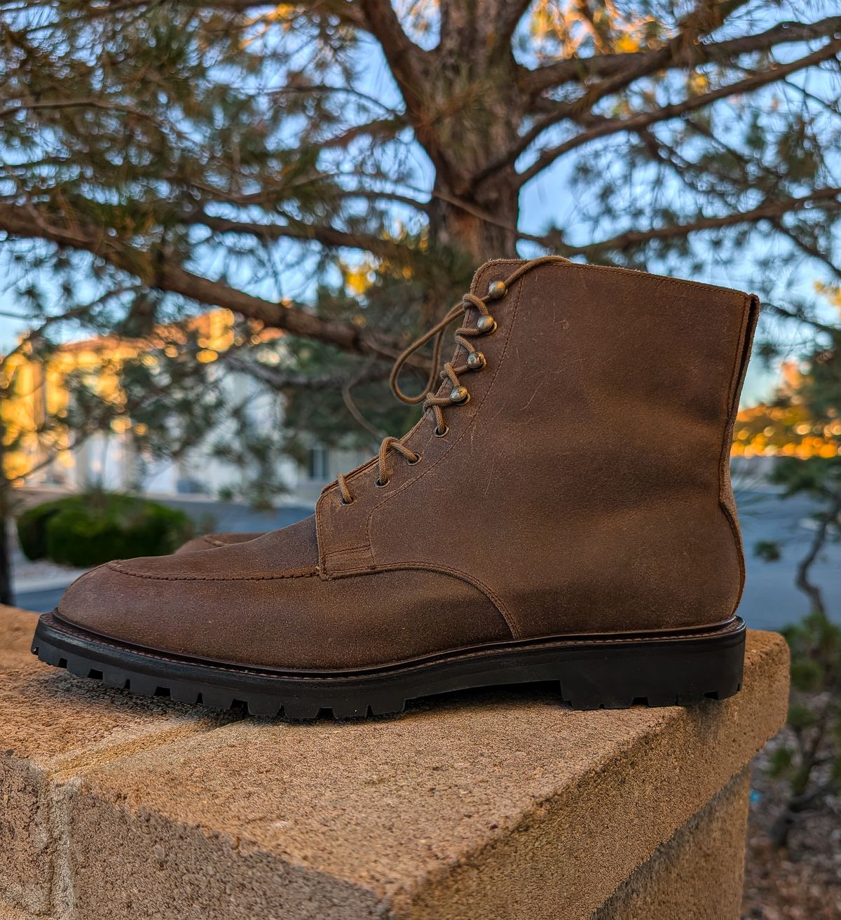 Photo by prospect_joe on November 2, 2025 of the Crockett & Jones Shannon in Crockett & Jones / Natural Rough Out Suede.