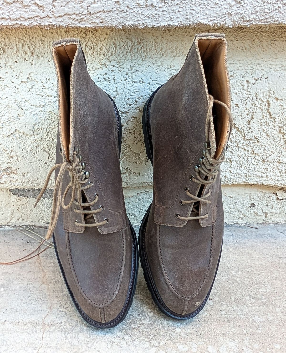 Photo by prospect_joe on November 2, 2025 of the Crockett & Jones Shannon in Crockett & Jones / Natural Rough Out Suede.