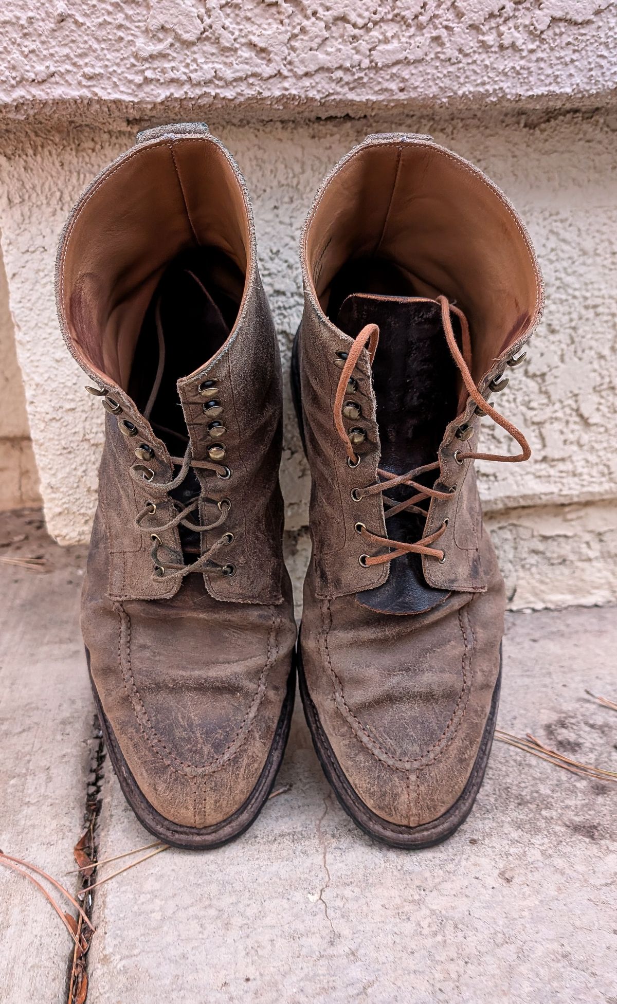 Photo by prospect_joe on December 2, 2025 of the Crockett & Jones Shannon in Crockett & Jones / Natural Rough Out Suede.