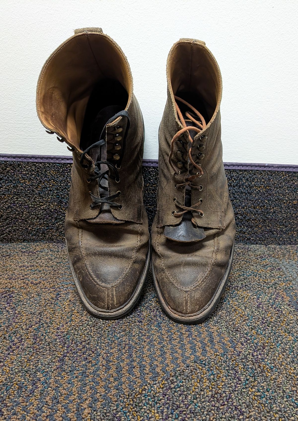 Photo by prospect_joe on December 14, 2025 of the Crockett & Jones Shannon in Crockett & Jones / Natural Rough Out Suede.