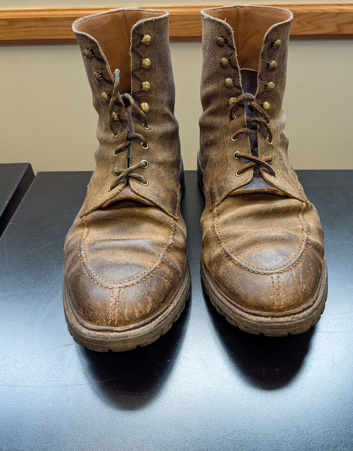 Photo by prospect_joe on January 1, 2026 of the Crockett & Jones Shannon in Crockett & Jones / Natural Rough Out Suede.