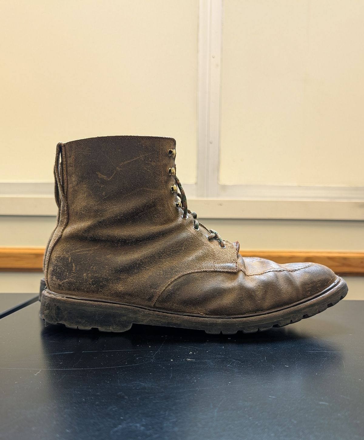 Photo by prospect_joe on January 1, 2026 of the Crockett & Jones Shannon in Crockett & Jones / Natural Rough Out Suede.