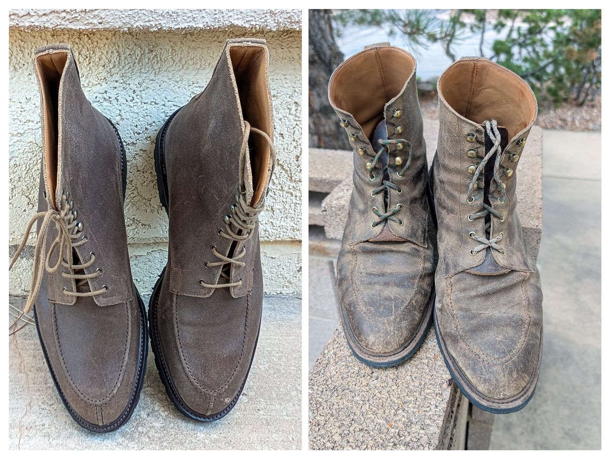 Photo by prospect_joe on March 3, 2026 of the Crockett & Jones Shannon in Crockett & Jones / Natural Rough Out Suede.