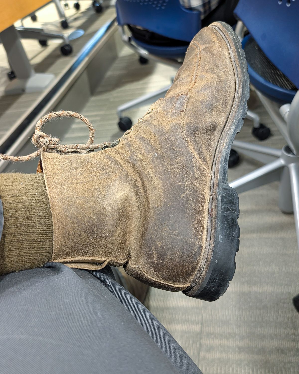 Photo by prospect_joe on March 21, 2026 of the Crockett & Jones Shannon in Crockett & Jones / Natural Rough Out Suede.