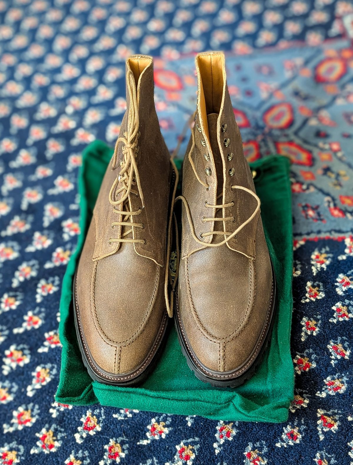 Photo by prospect_joe on July 9, 2025 of the Crockett & Jones Shannon in Crockett & Jones / Natural Rough Out Suede.
