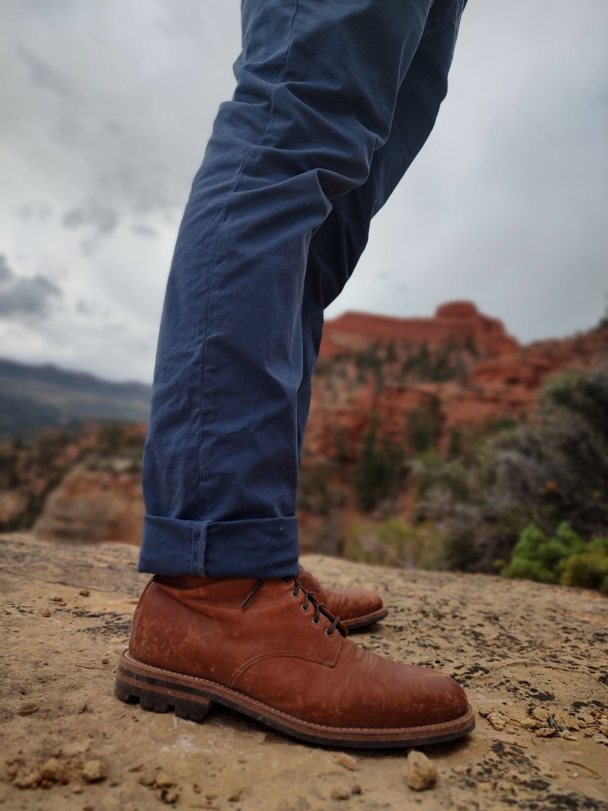 Photo by prospect_joe on August 13, 2023 of the Grant Stone Edward Boot in Incas Rust Kangaroo.