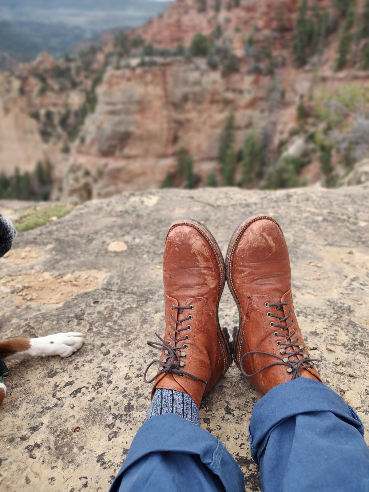 Photo by prospect_joe on August 13, 2023 of the Grant Stone Edward Boot in Incas Rust Kangaroo.