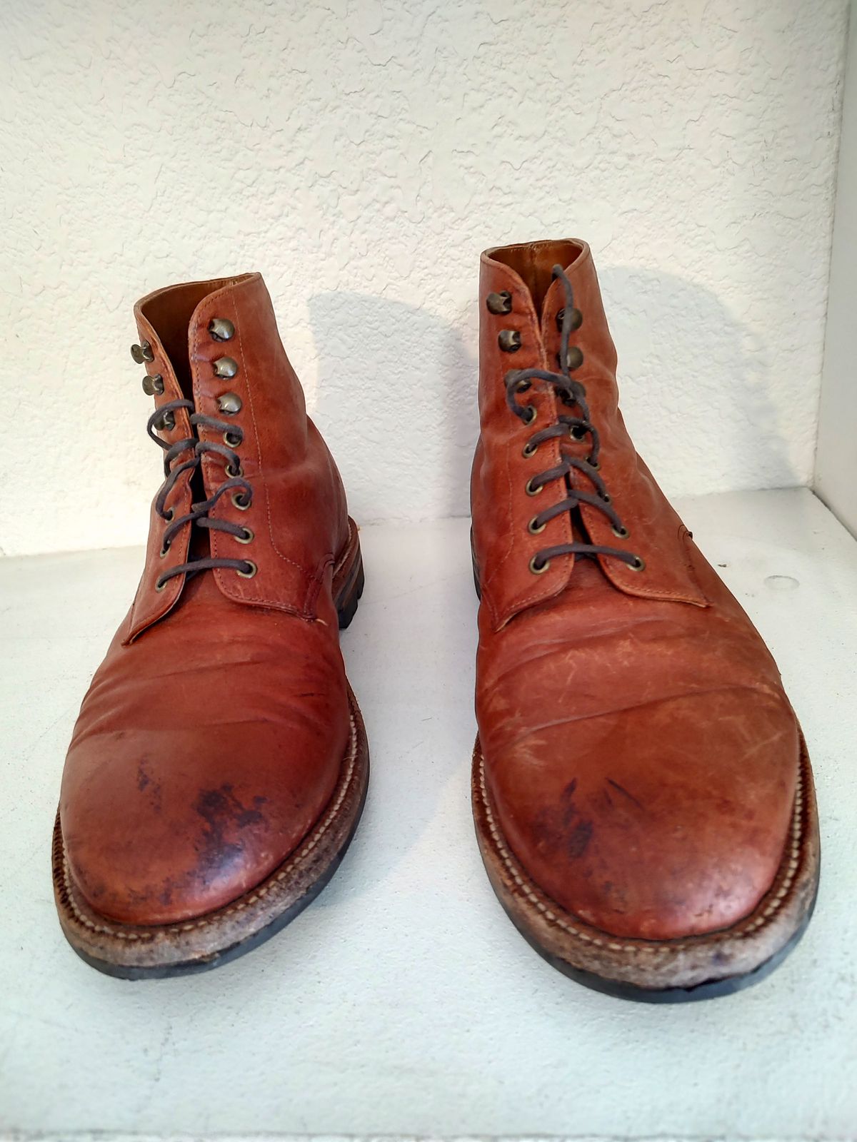 Photo by prospect_joe on August 17, 2023 of the Grant Stone Edward Boot in Incas Rust Kangaroo.