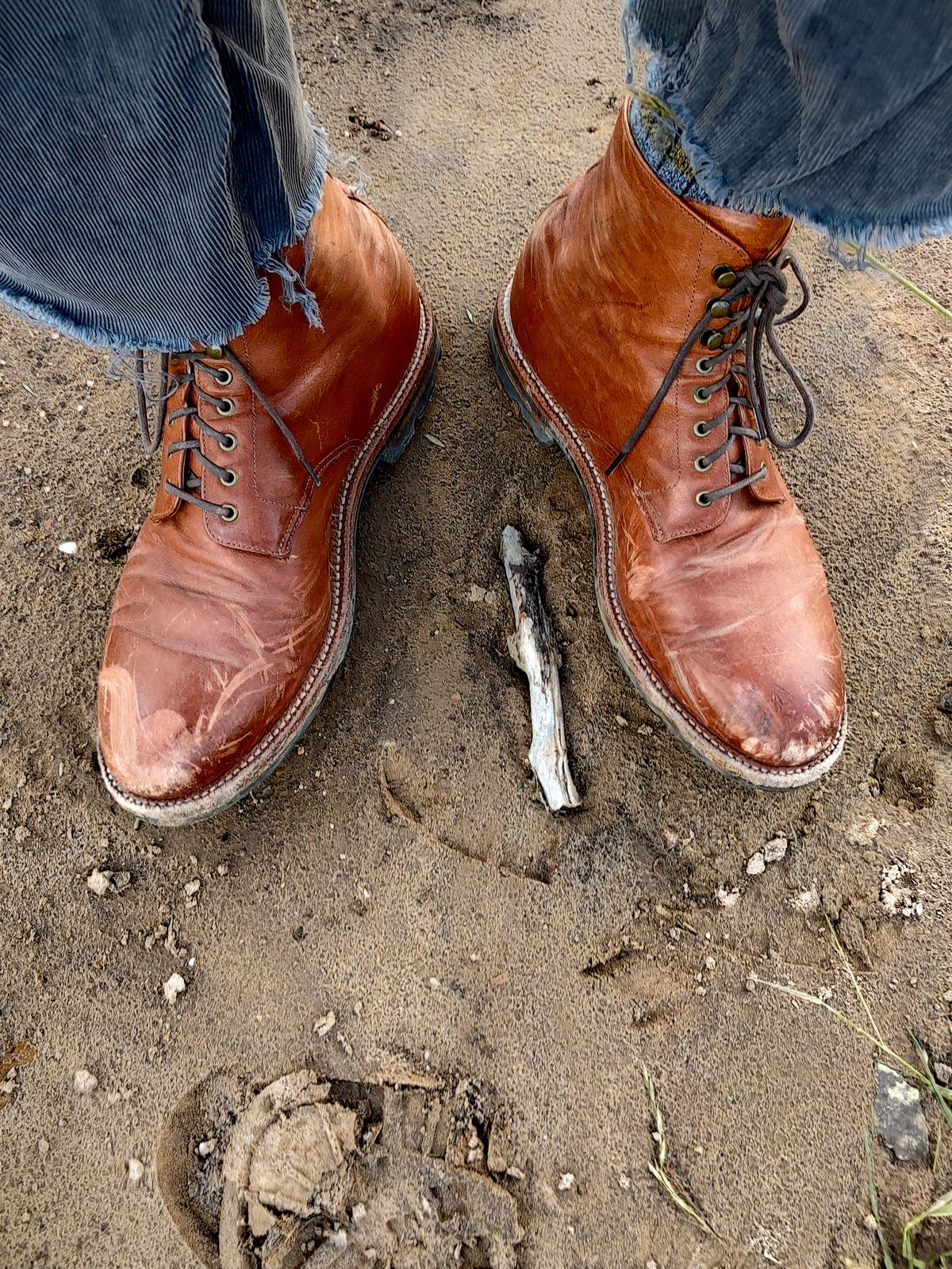 Photo by prospect_joe on August 25, 2023 of the Grant Stone Edward Boot in Incas Rust Kangaroo.