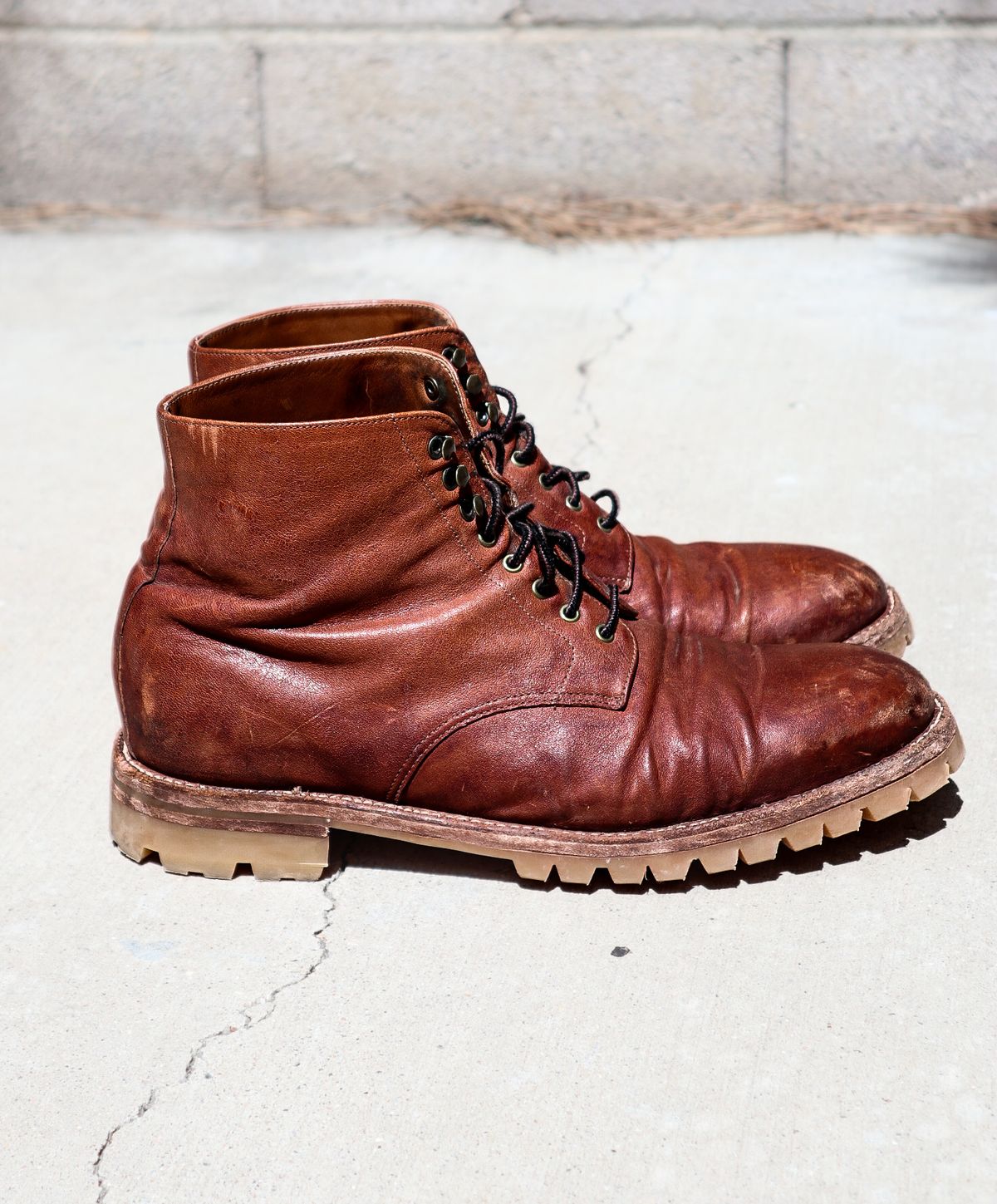 Photo by prospect_joe on April 14, 2024 of the Grant Stone Edward Boot in Incas Rust Kangaroo.