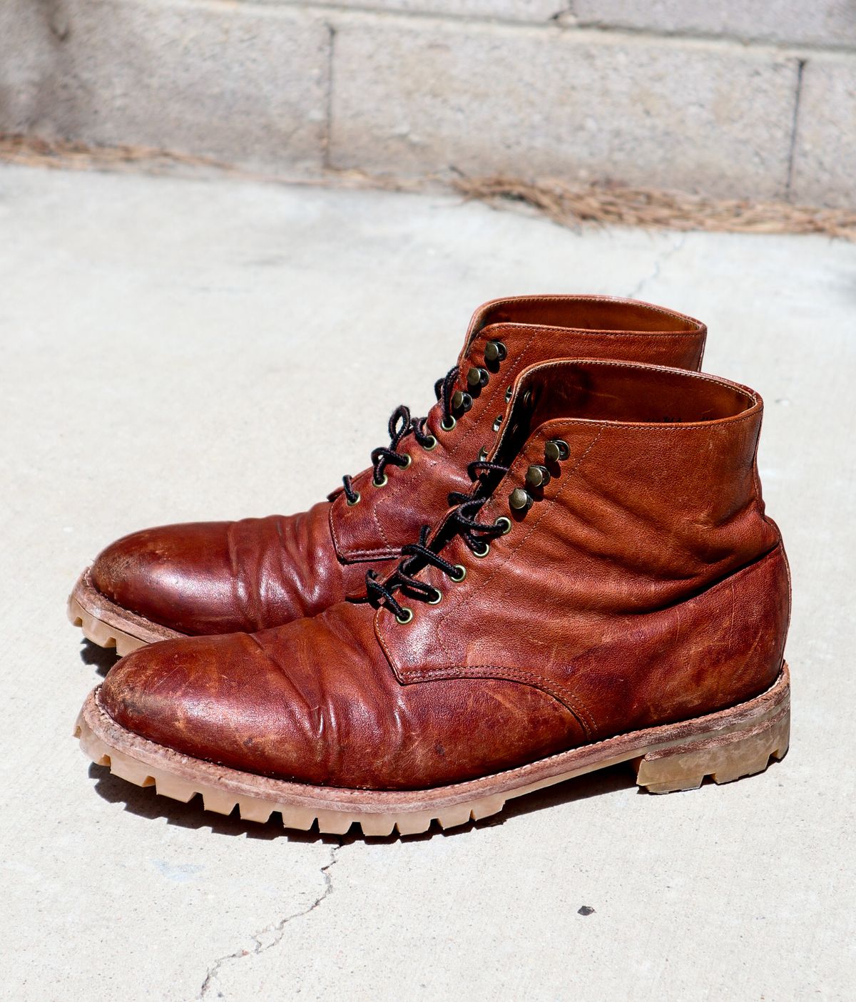 Photo by prospect_joe on April 14, 2024 of the Grant Stone Edward Boot in Incas Rust Kangaroo.
