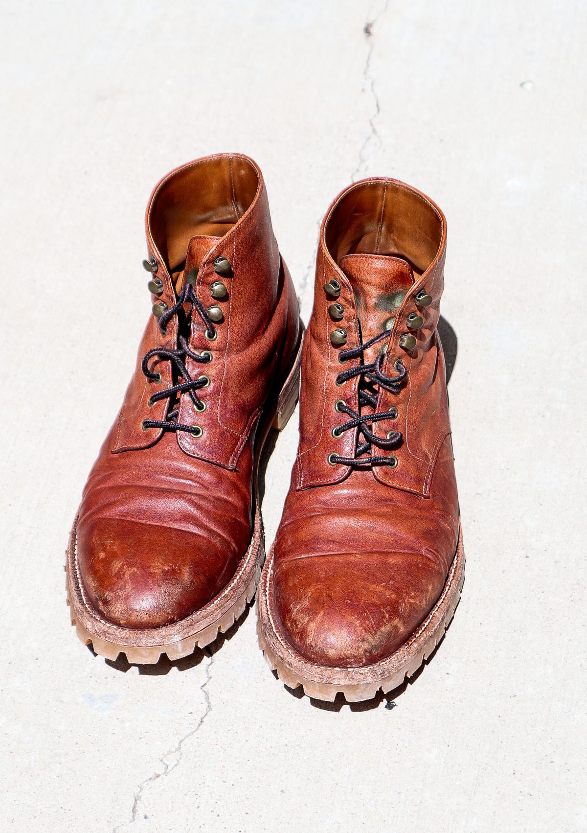 Photo by prospect_joe on April 14, 2024 of the Grant Stone Edward Boot in Incas Rust Kangaroo.
