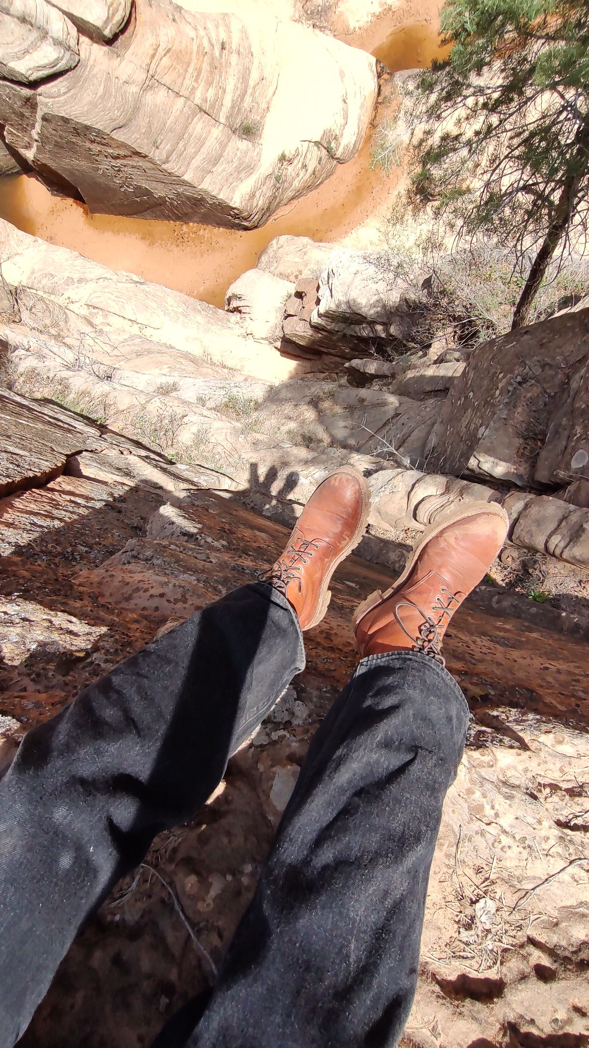 Photo by prospect_joe on April 22, 2024 of the Grant Stone Edward Boot in Incas Rust Kangaroo.