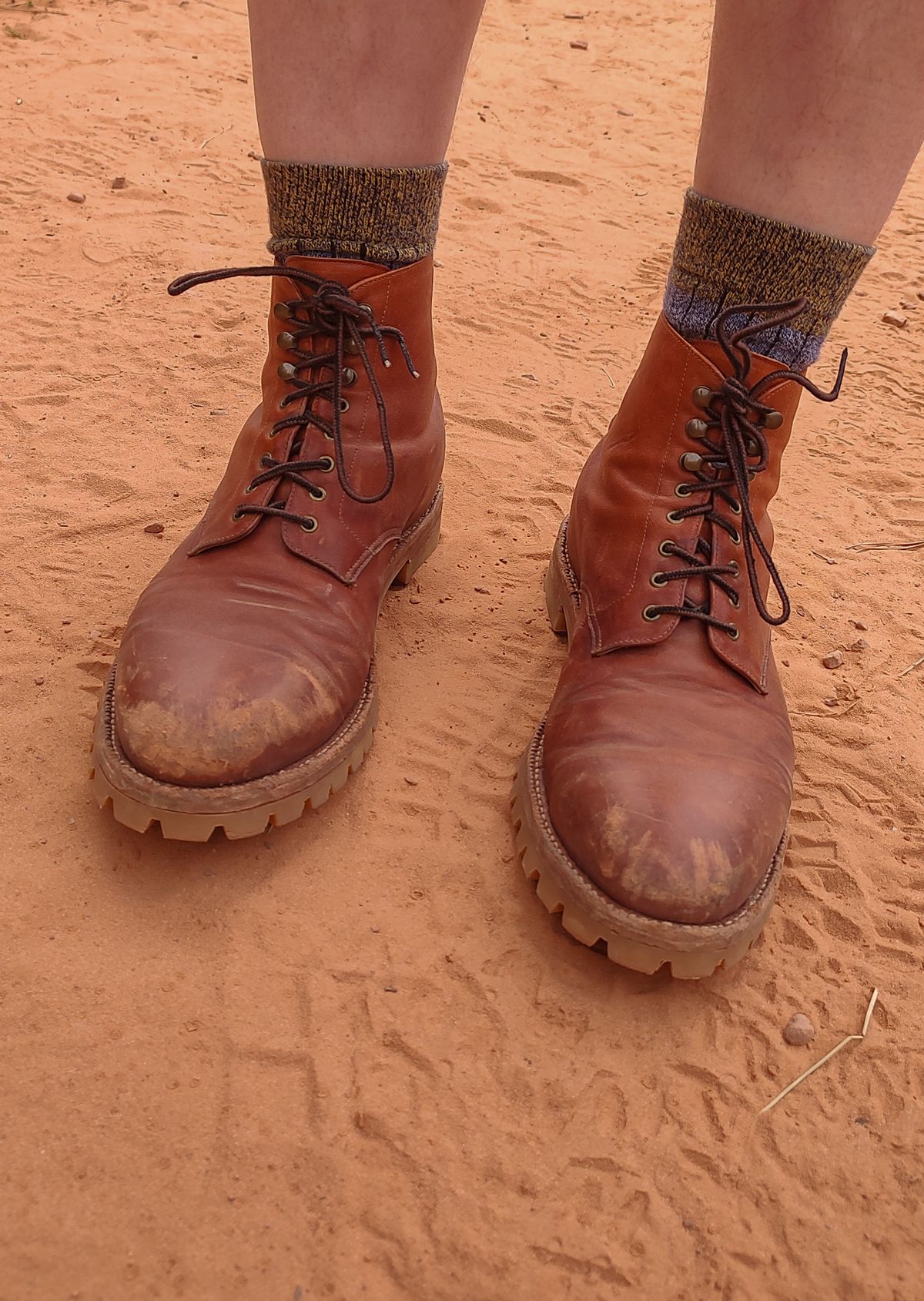 Photo by prospect_joe on April 25, 2024 of the Grant Stone Edward Boot in Incas Rust Kangaroo.