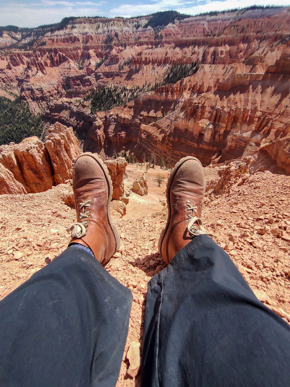 Photo by prospect_joe on July 18, 2024 of the Grant Stone Edward Boot in Incas Rust Kangaroo.