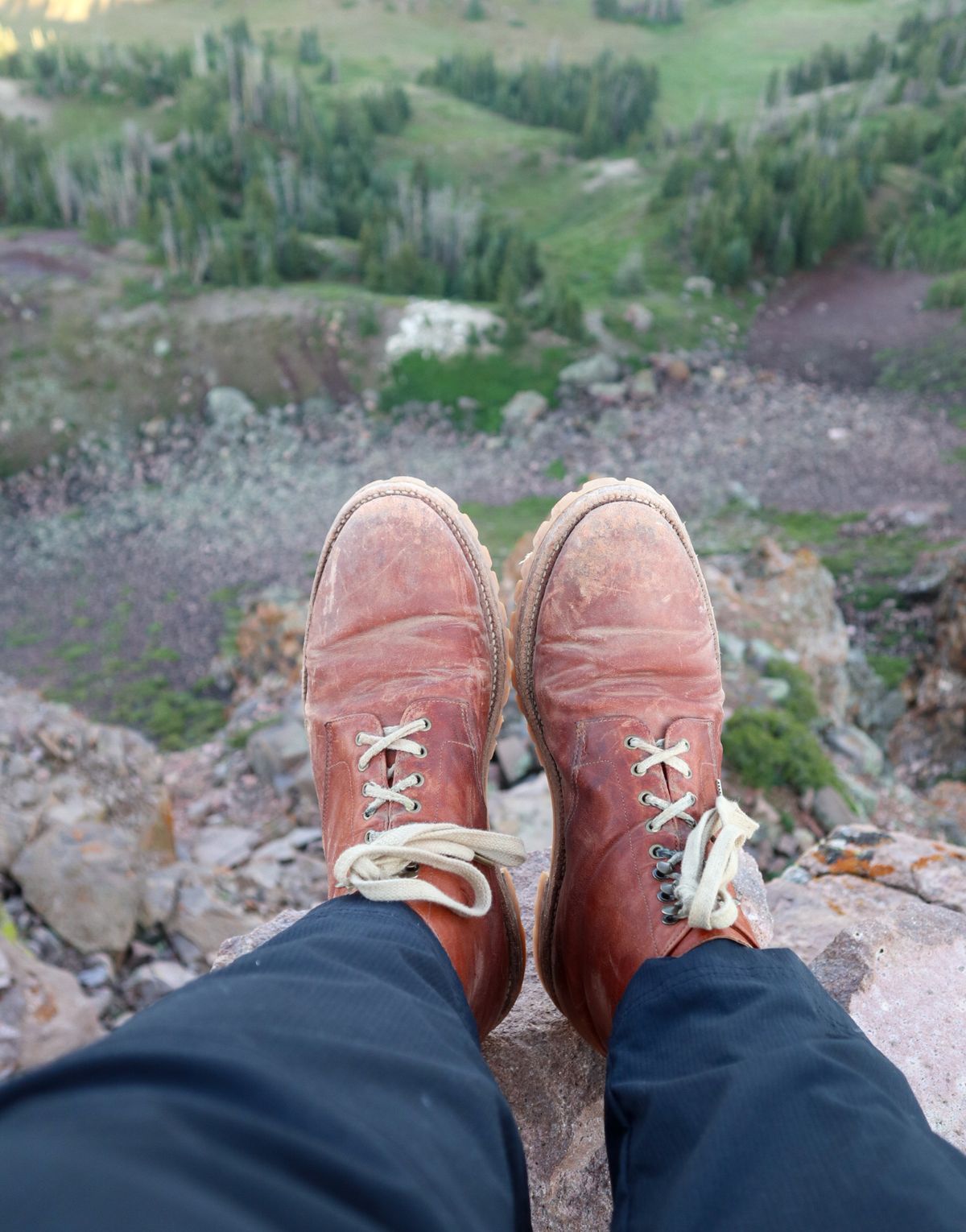 Photo by prospect_joe on July 26, 2024 of the Grant Stone Edward Boot in Incas Rust Kangaroo.