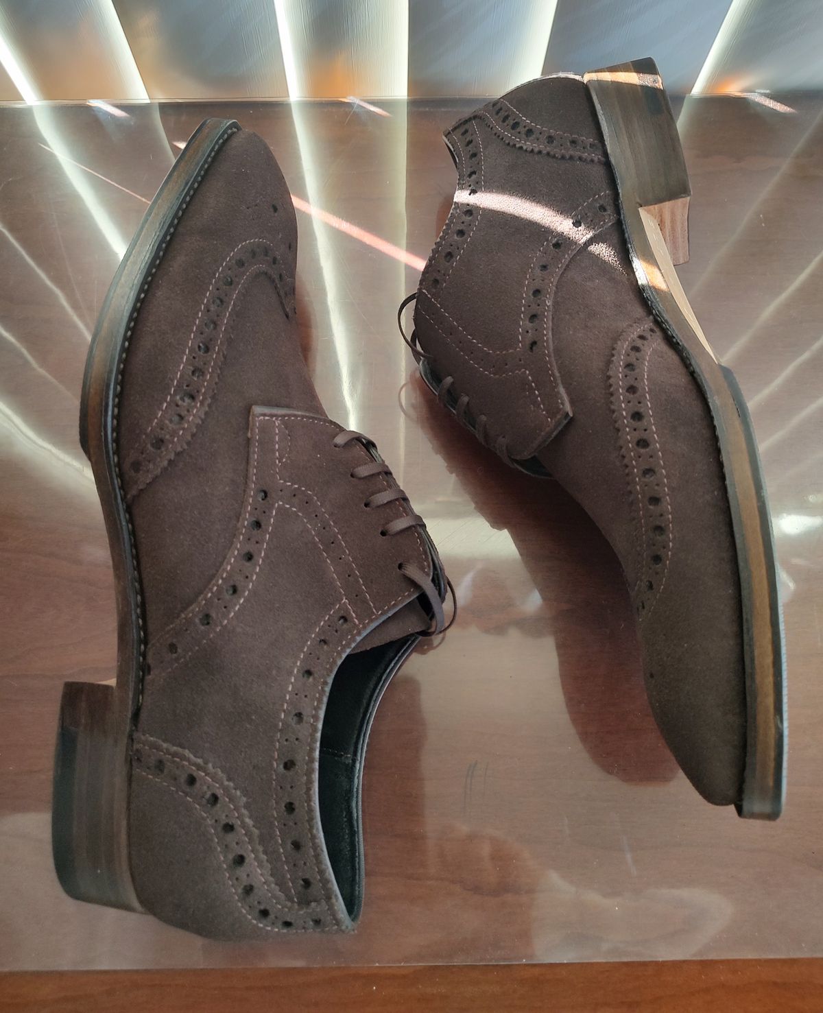 Photo by prospect_joe on February 28, 2023 of the The Last Shoemaker Boston in Brown Suede.