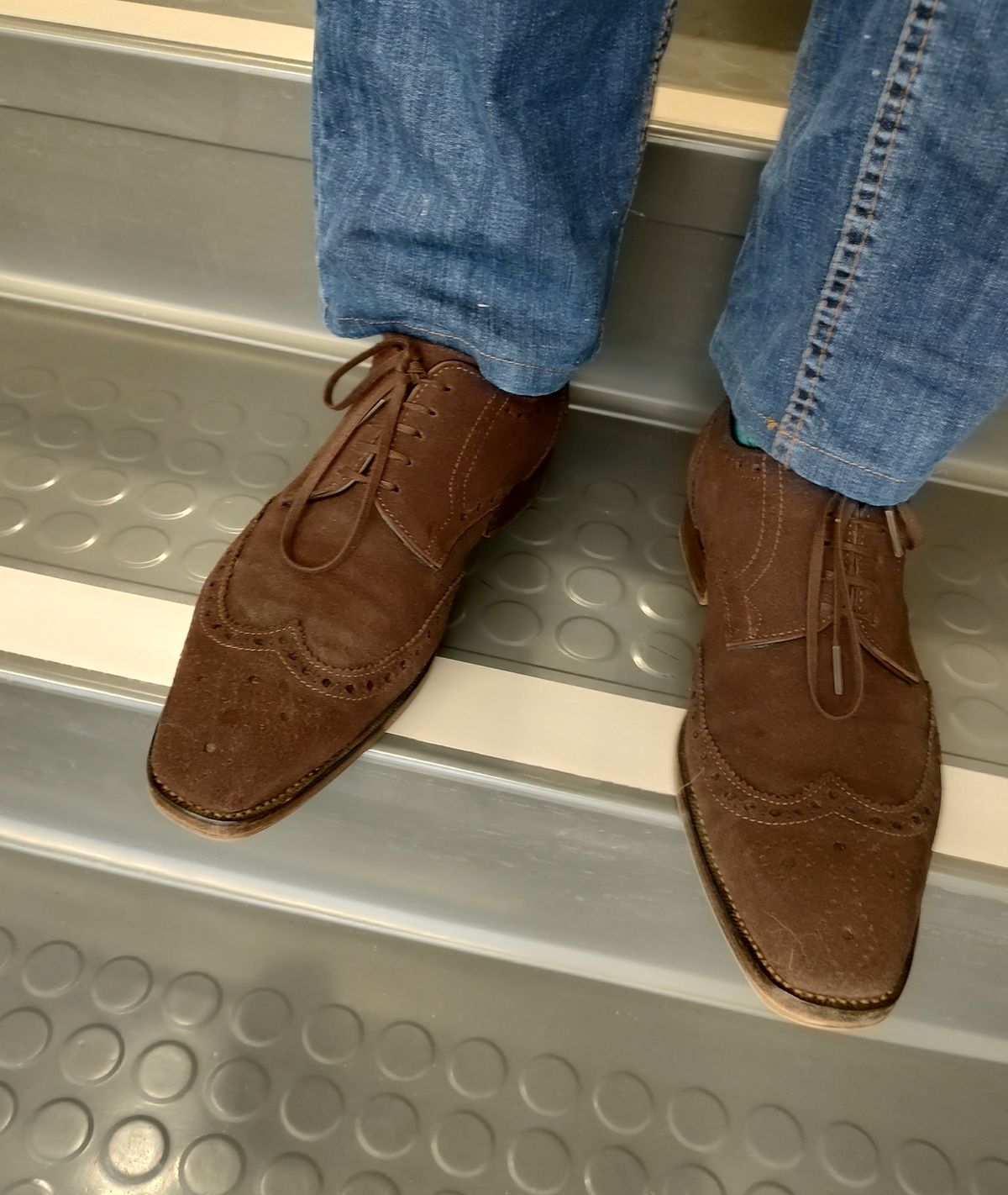 Photo by prospect_joe on May 17, 2023 of the The Last Shoemaker Boston in Brown Suede.