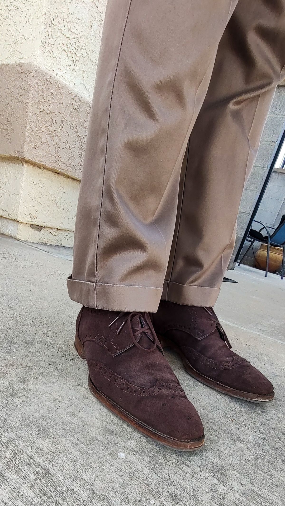 Photo by prospect_joe on May 11, 2024 of the The Last Shoemaker Boston in Brown Suede.