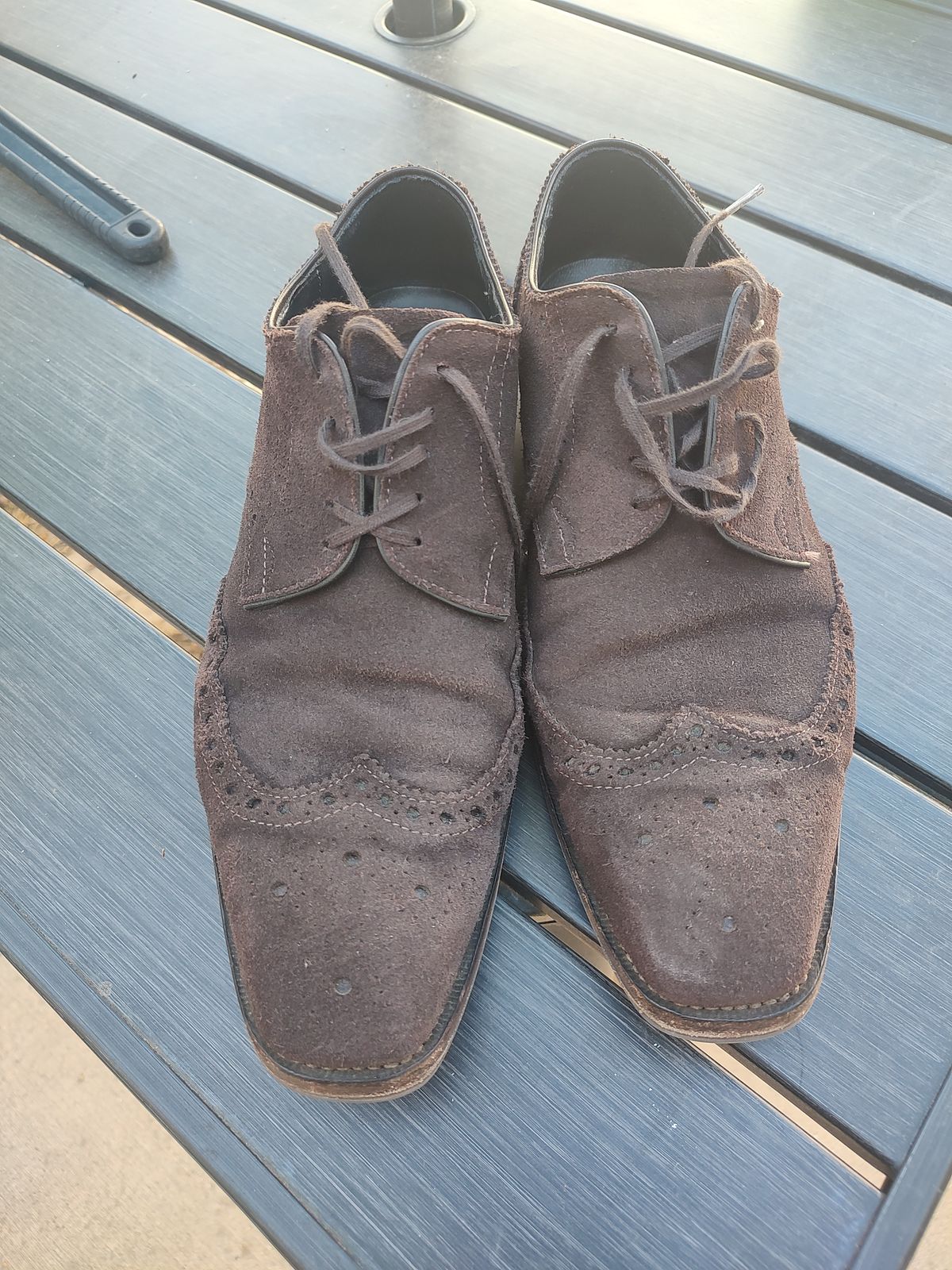 Photo by prospect_joe on July 4, 2024 of the The Last Shoemaker Boston in Brown Suede.