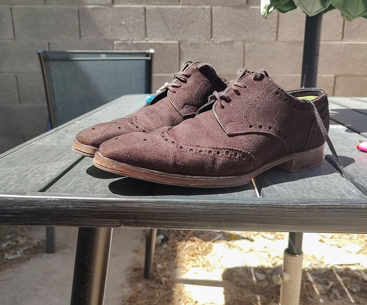 Photo by prospect_joe on July 4, 2024 of the The Last Shoemaker Boston in Brown Suede.