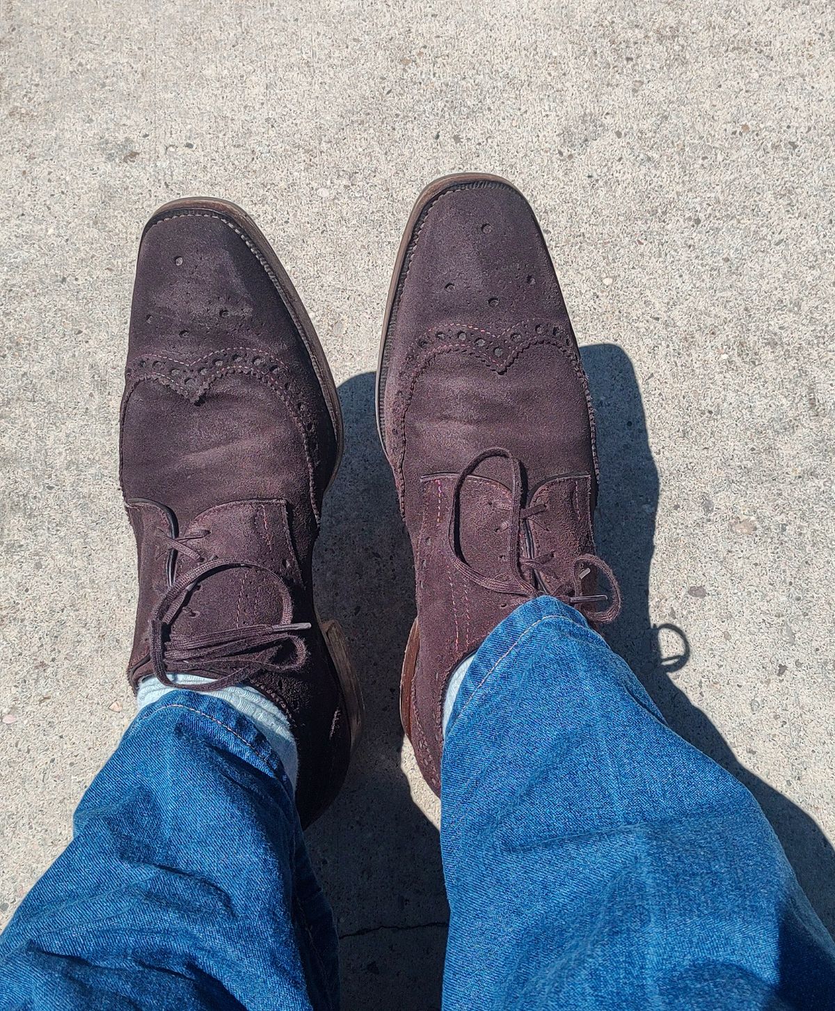 Photo by prospect_joe on July 9, 2024 of the The Last Shoemaker Boston in Brown Suede.