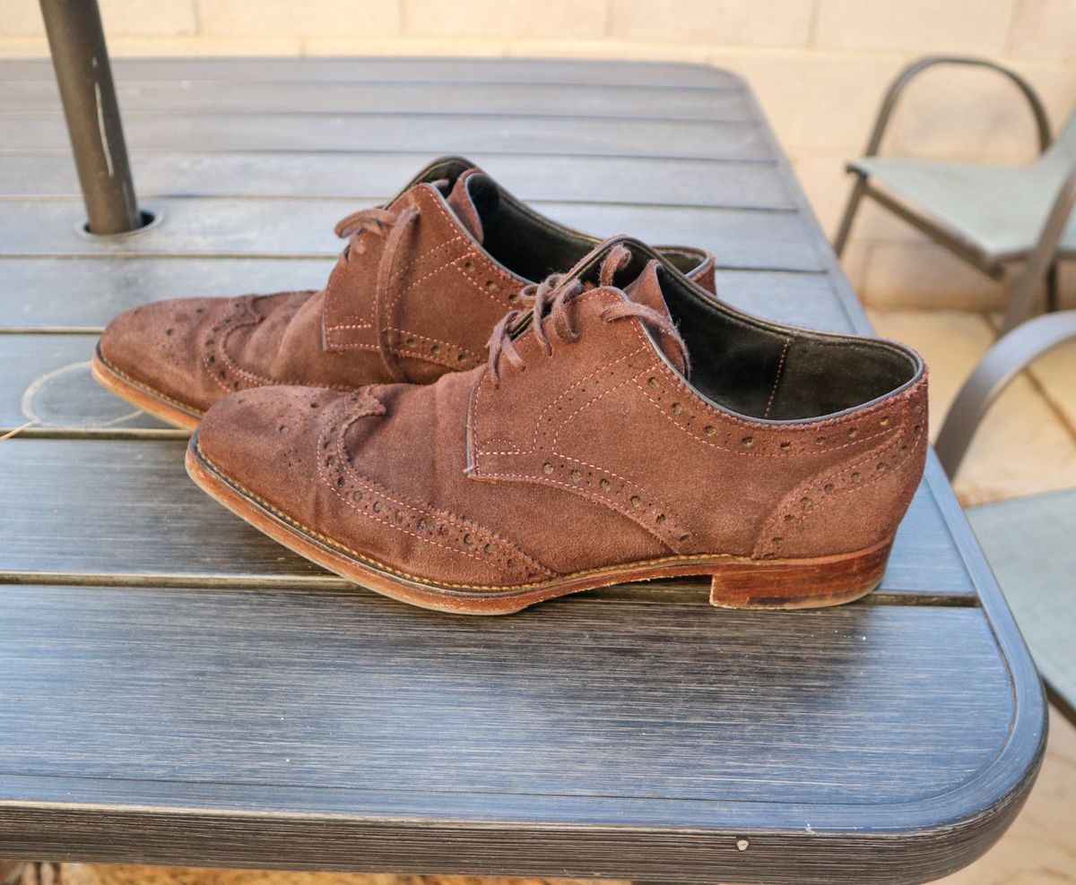 Photo by prospect_joe on July 29, 2024 of the The Last Shoemaker Boston in Brown Suede.