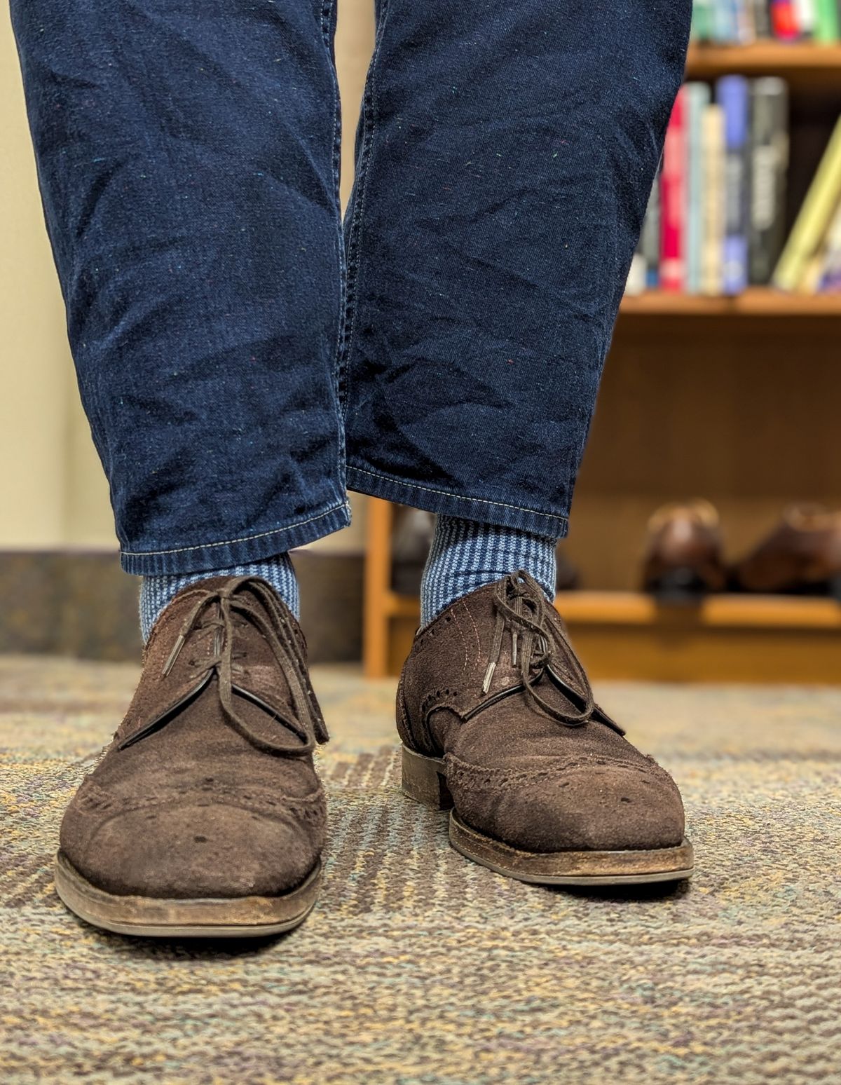 Photo by prospect_joe on March 6, 2025 of the The Last Shoemaker Boston in Brown Suede.