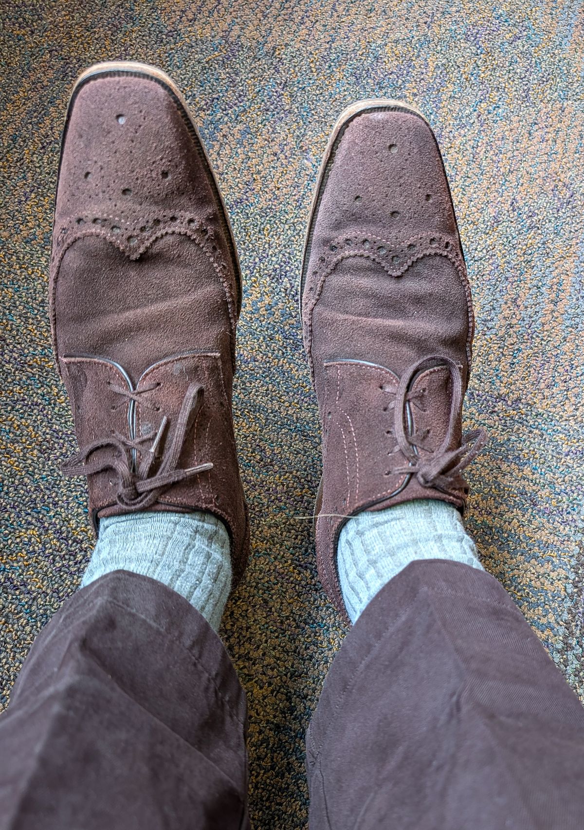 Photo by prospect_joe on August 21, 2025 of the The Last Shoemaker Boston in Brown Suede.