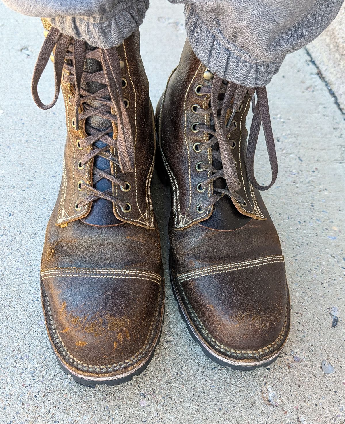 Photo by prospect_joe on October 11, 2025 of the Nicks Kilte in Nicks Spokane Brown Roughout.