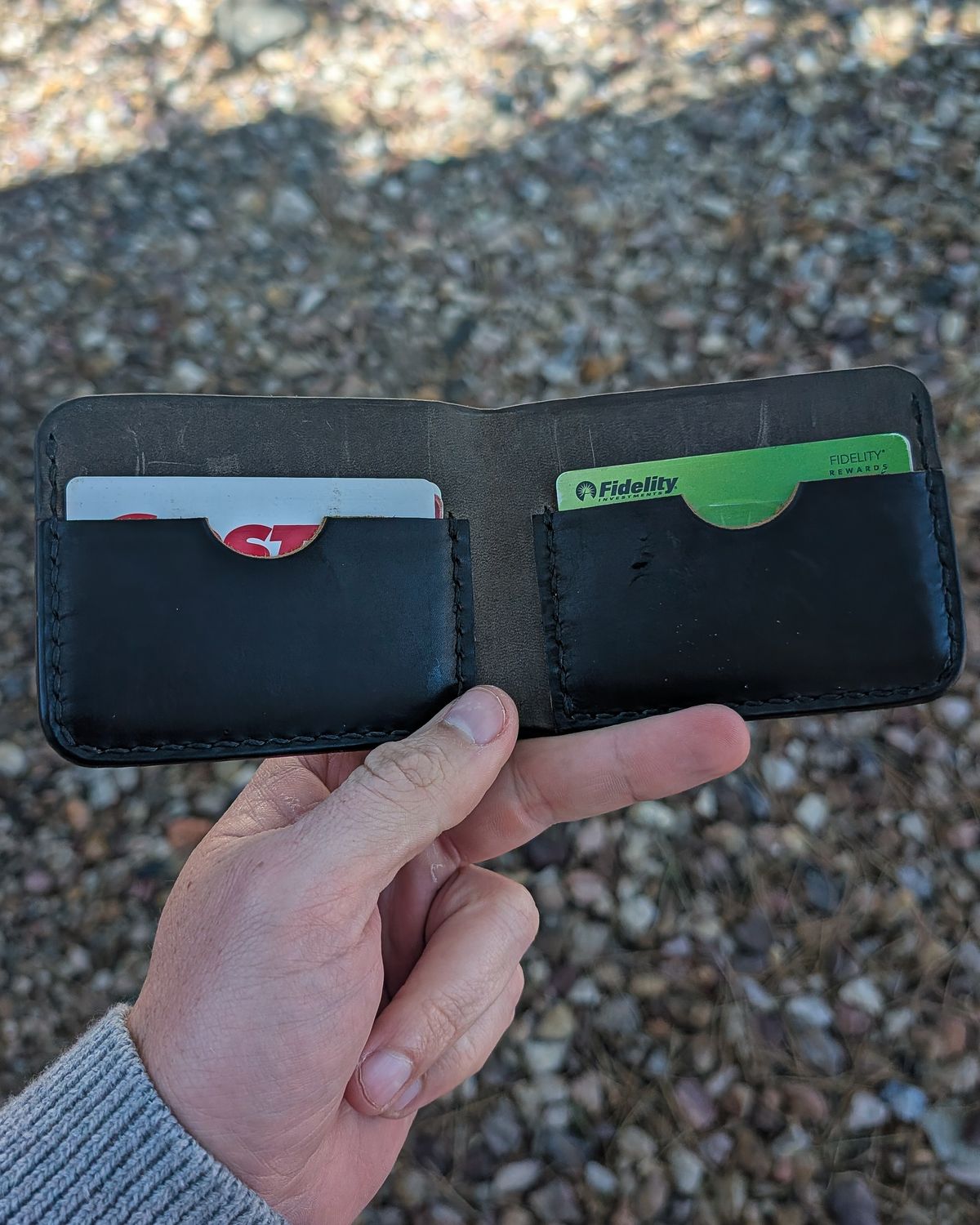 Photo by prospect_joe on May 7, 2026 of the No Income Leather custom bilfold in Unknown Leather.