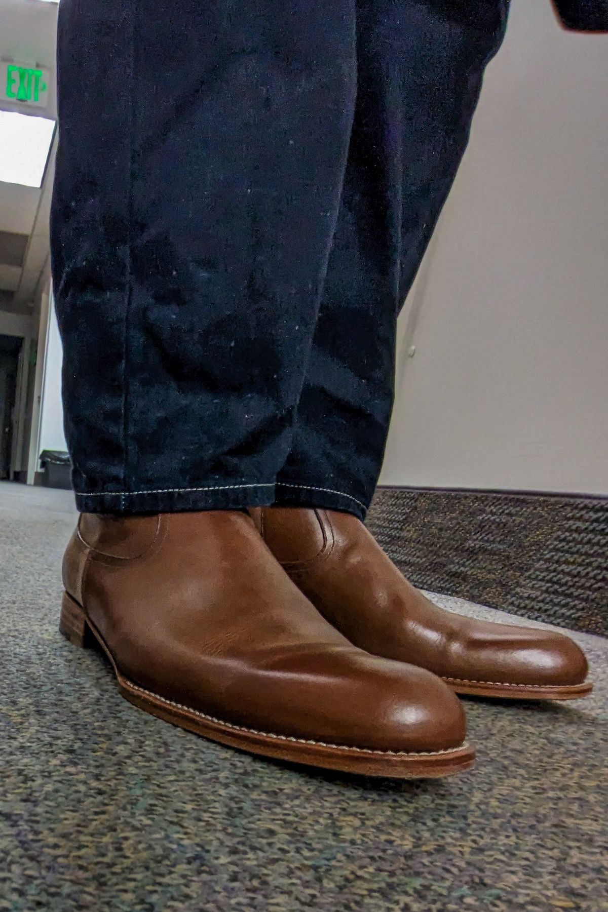 Photo by prospect_joe on November 8, 2024 of the Sapatero Side Zip in Philippine Dark Mustard Calf.