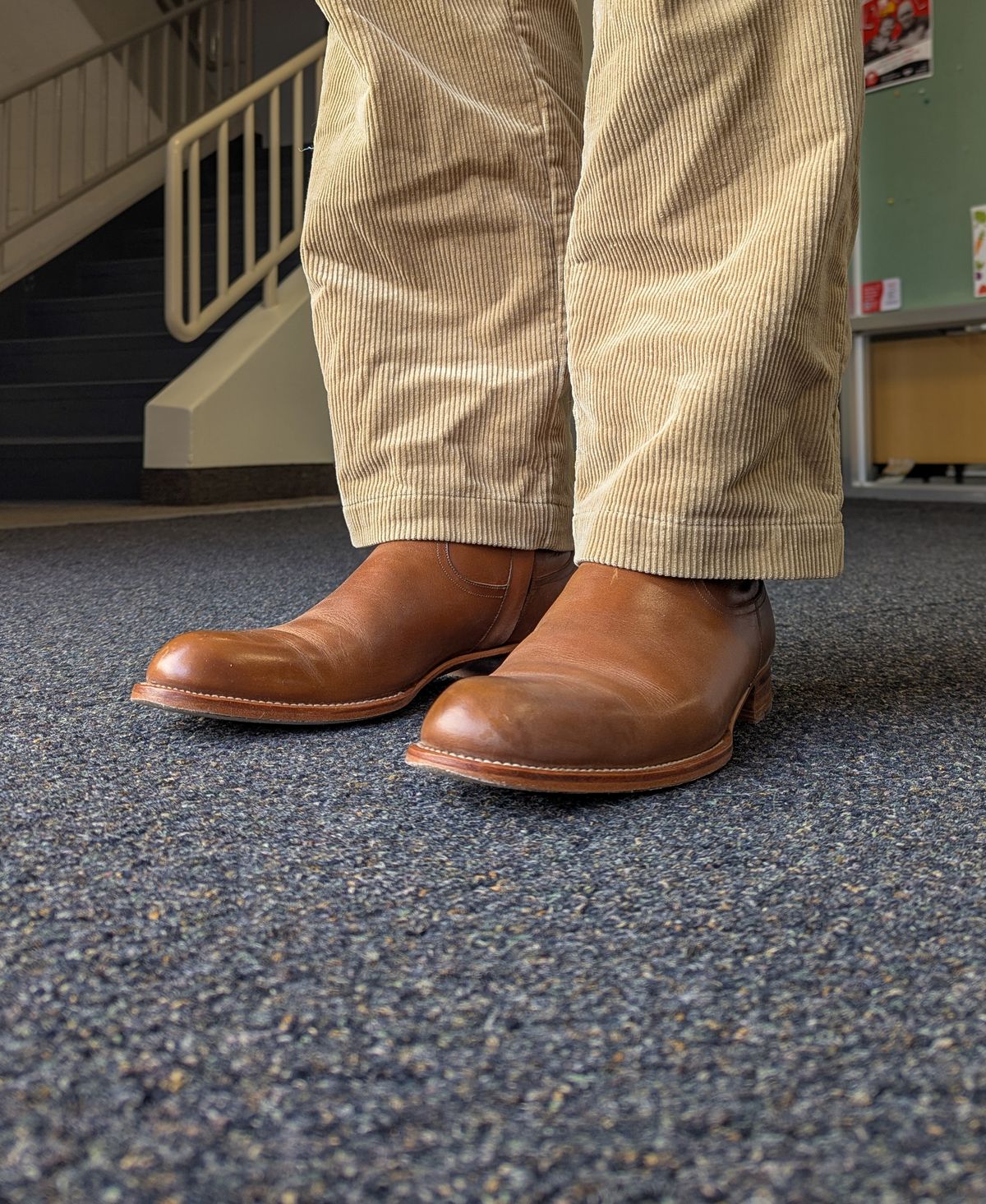 Photo by prospect_joe on January 1, 2025 of the Sapatero Side Zip in Philippine Dark Mustard Calf.