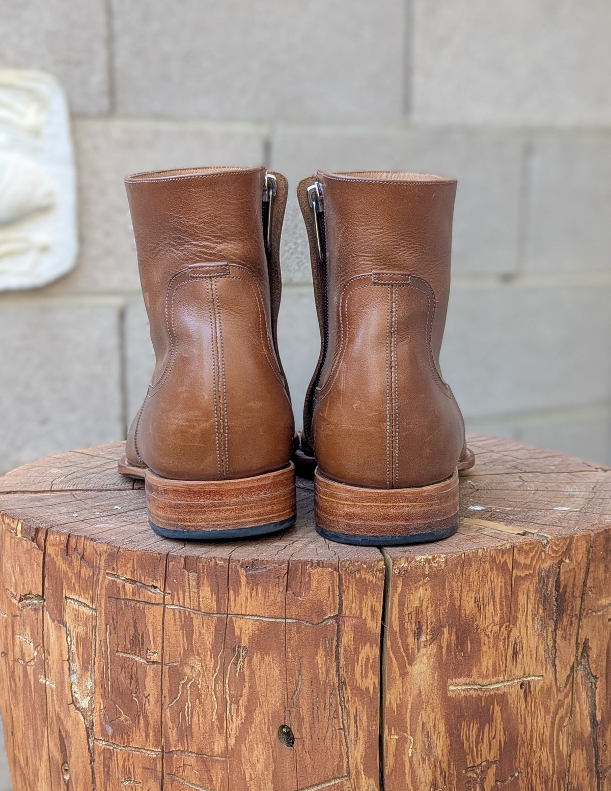 Photo by prospect_joe on March 2, 2025 of the Sapatero Side Zip in Philippine Dark Mustard Calf.