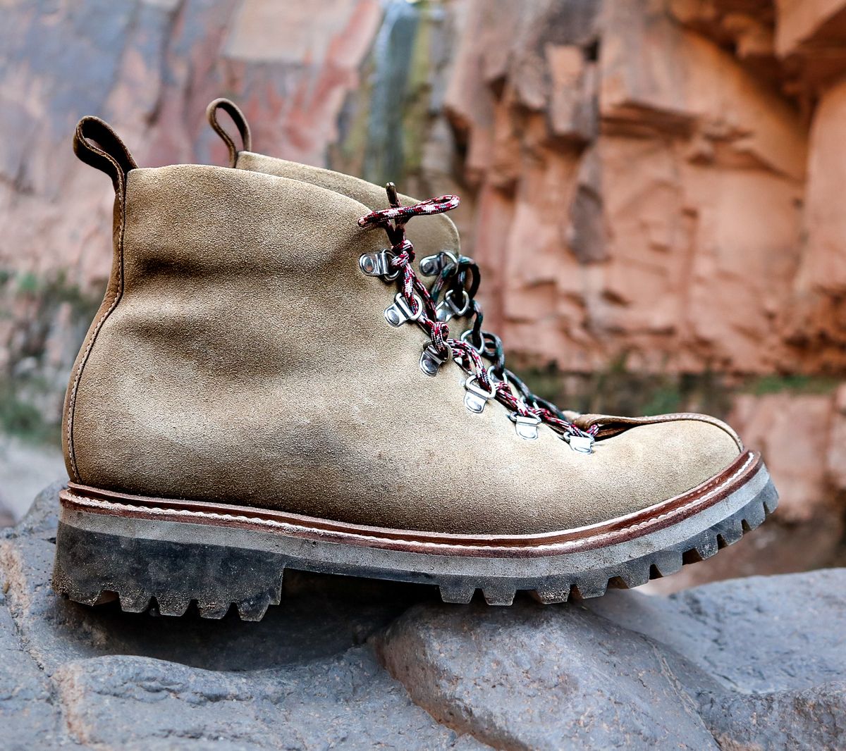 Photo by prospect_joe on October 3, 2024 of the Grenson Bobby in Light-Tan Suede & Ginger Nubuck.