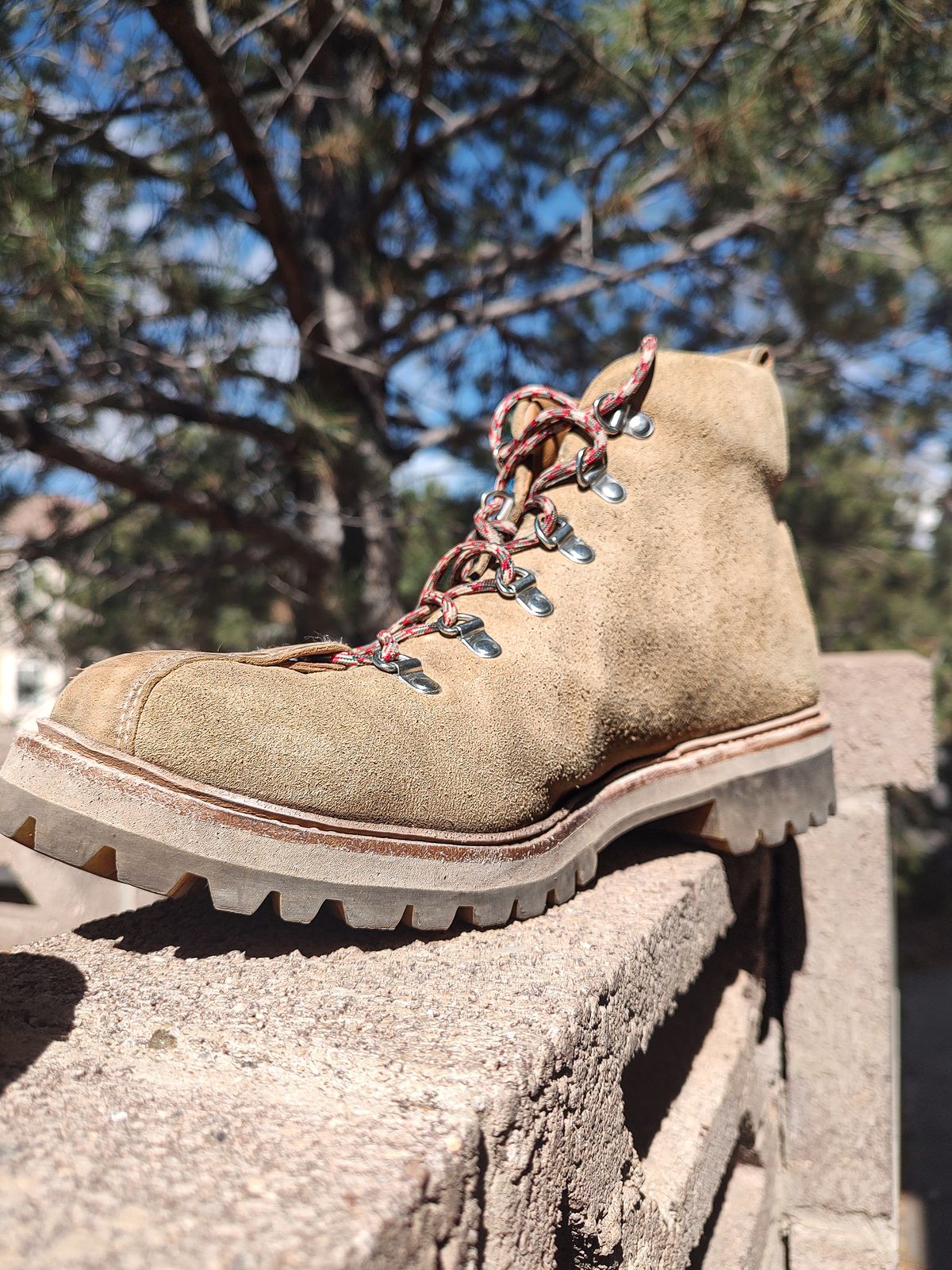 Photo by prospect_joe on October 14, 2024 of the Grenson Bobby in Light-Tan Suede & Ginger Nubuck.