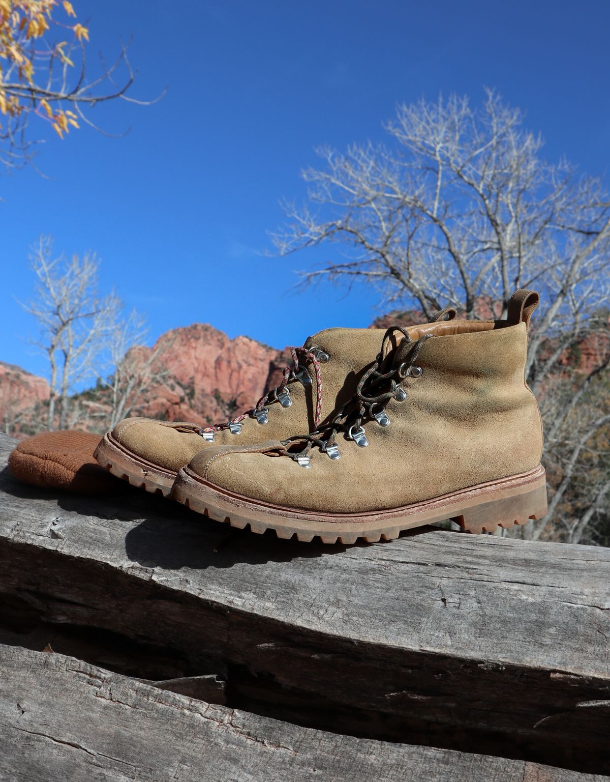 Photo by prospect_joe on November 2, 2024 of the Grenson Bobby in Light-Tan Suede & Ginger Nubuck.