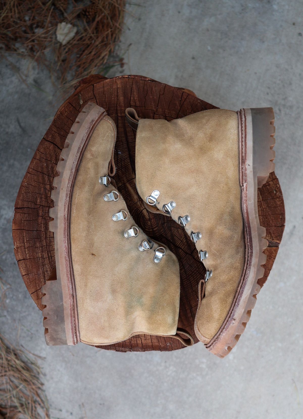 Photo by prospect_joe on November 2, 2024 of the Grenson Bobby in Light-Tan Suede & Ginger Nubuck.