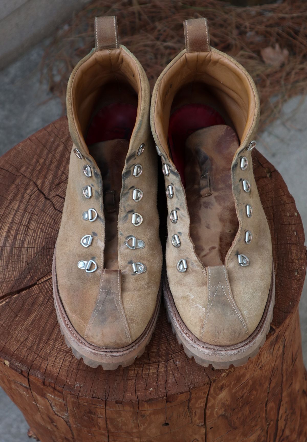 Photo by prospect_joe on November 2, 2024 of the Grenson Bobby in Light-Tan Suede & Ginger Nubuck.