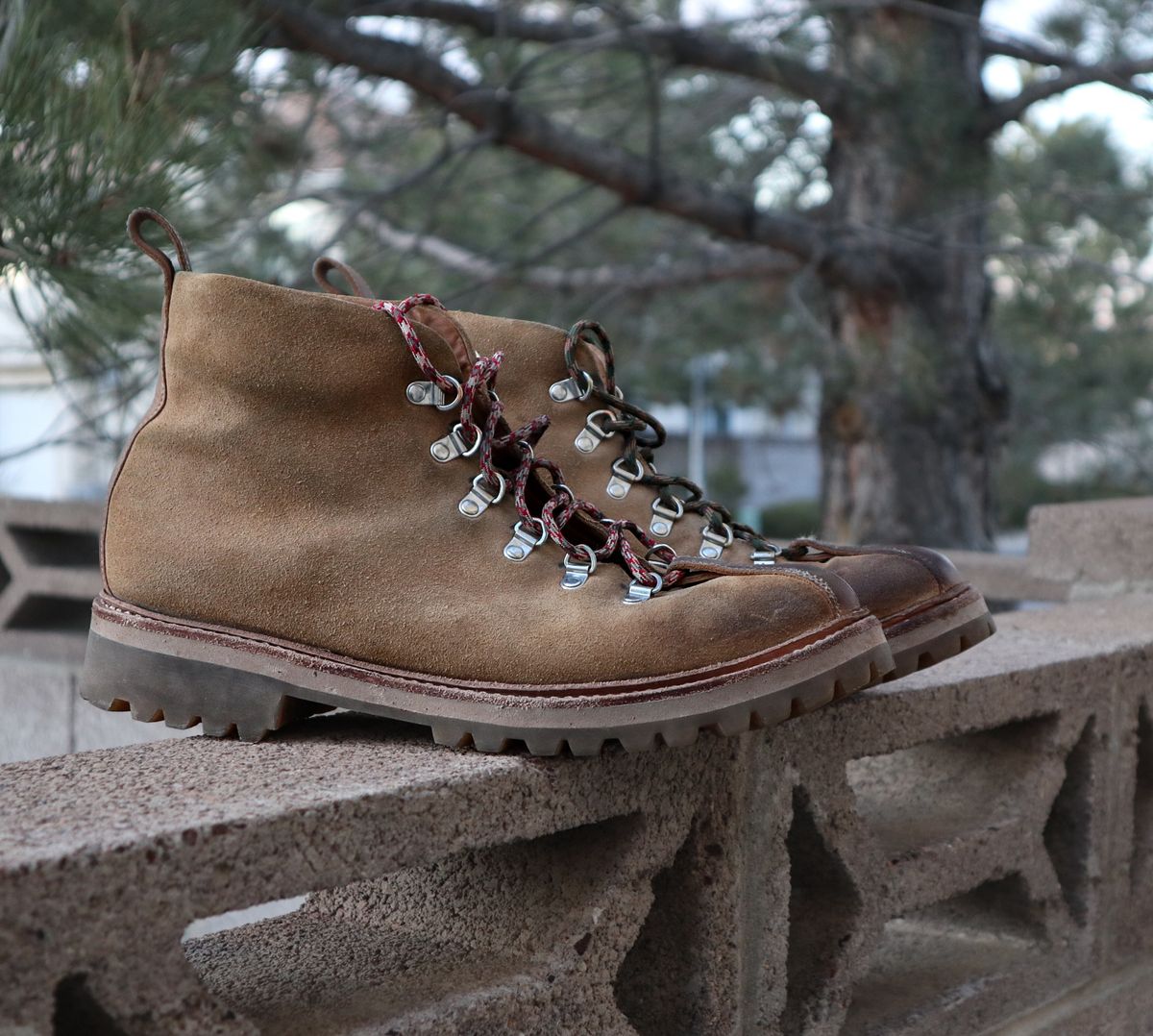 Photo by prospect_joe on December 4, 2024 of the Grenson Bobby in Light-Tan Suede & Ginger Nubuck.