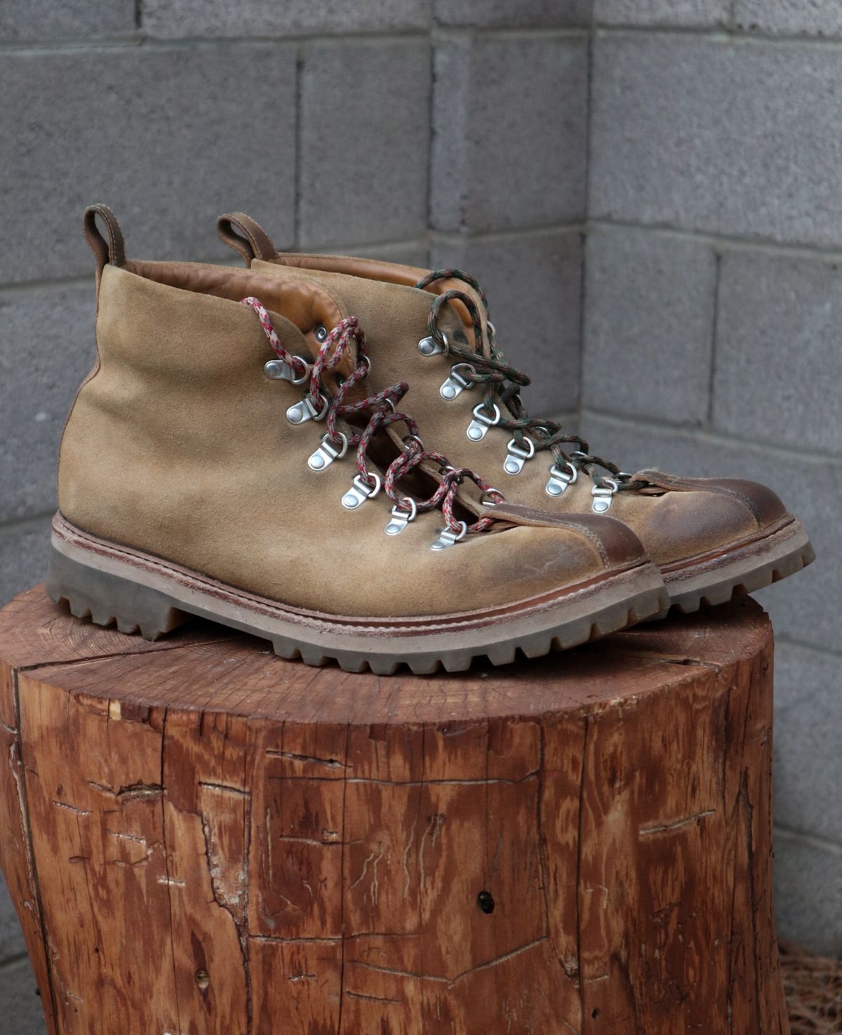 Photo by prospect_joe on December 4, 2024 of the Grenson Bobby in Light-Tan Suede & Ginger Nubuck.