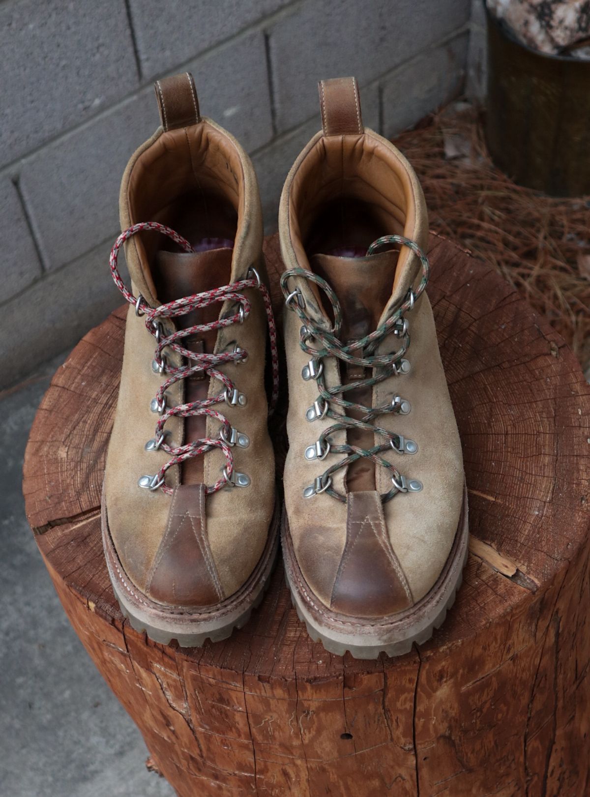 Photo by prospect_joe on December 4, 2024 of the Grenson Bobby in Light-Tan Suede & Ginger Nubuck.